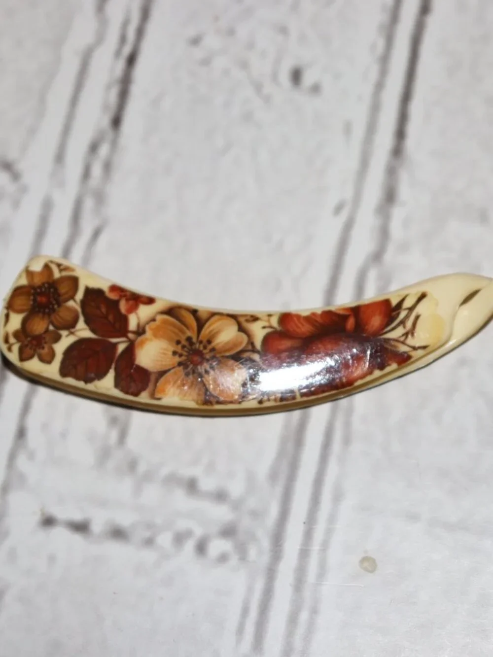 🌸 Vintage Floral Barrette Clip · 4